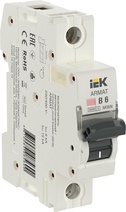 Изображение товара IEK ARMAT Автоматический выключатель M06N 1P B 6А