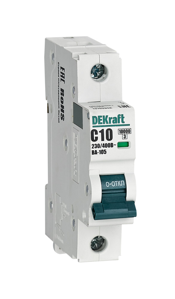 Изображение товара Dekraft Автоматический выключатель ВА105-1P-010A-C