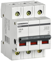 Изображение товара IEK GENERICA Выключатель нагрузки (мини-рубильник) ВН-32 3Р 100А