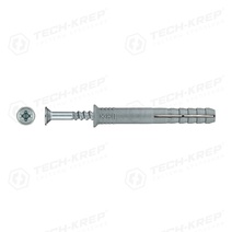 Изображение товара Tech-Krep Дюбель-гвоздь 8х60 пот. манжета (полипропилен) (75 шт) - ведро 104744