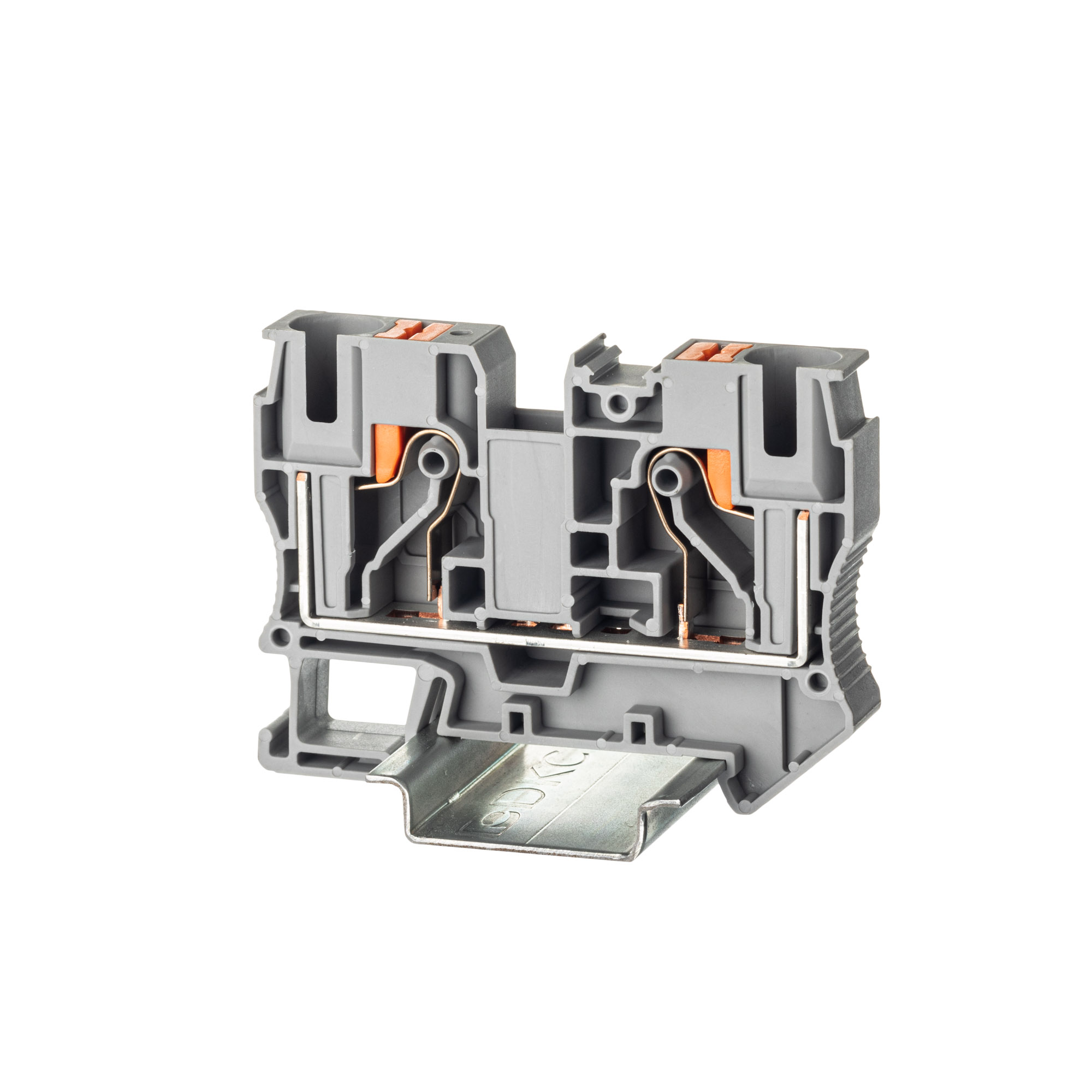 Изображение товара DKC Nuputuk Клемма проходная, зажим push-in, 2 точки подключения, 10 кв.мм, серая