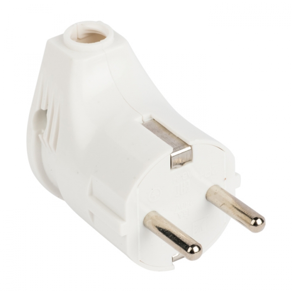 Изображение товара EKF PROxima Вилка угловая с з/з белая 16 А 250 В