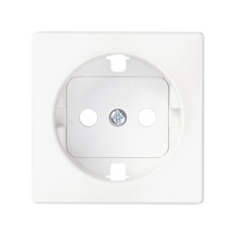 Изображение товара Simon S82 Concept Матовый белый, Накладка со шторками для розетки с заземлением Schuko 2Р+Е