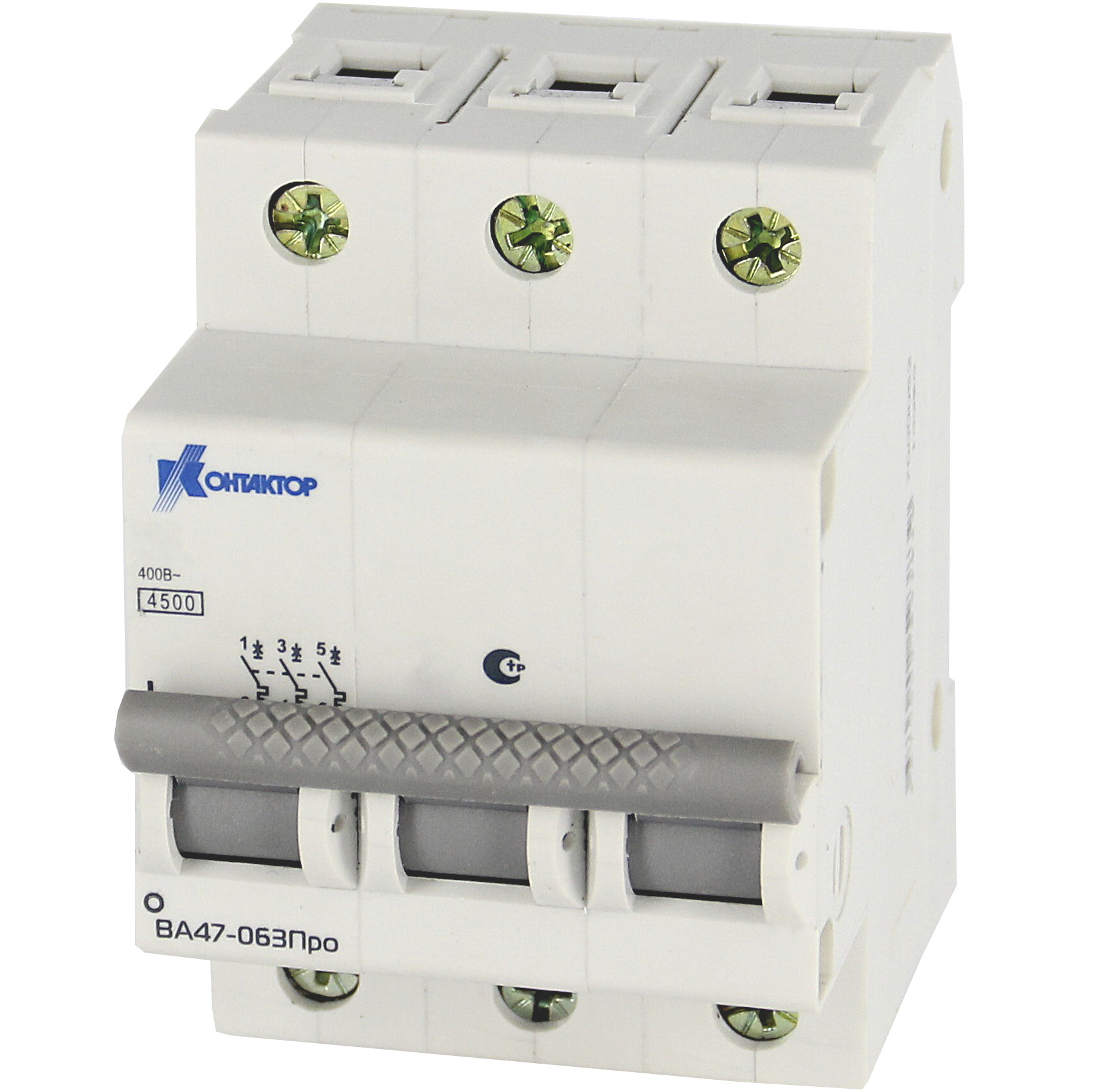 Изображение товара Контактор (Legrand) ВА47-063Про, 3P, 6A, Icu-4,5kA, х-ка С Изображение товара Контактор (Legrand) ВА47-063Про, 3P, 6A, Icu-4,5kA, х-ка С