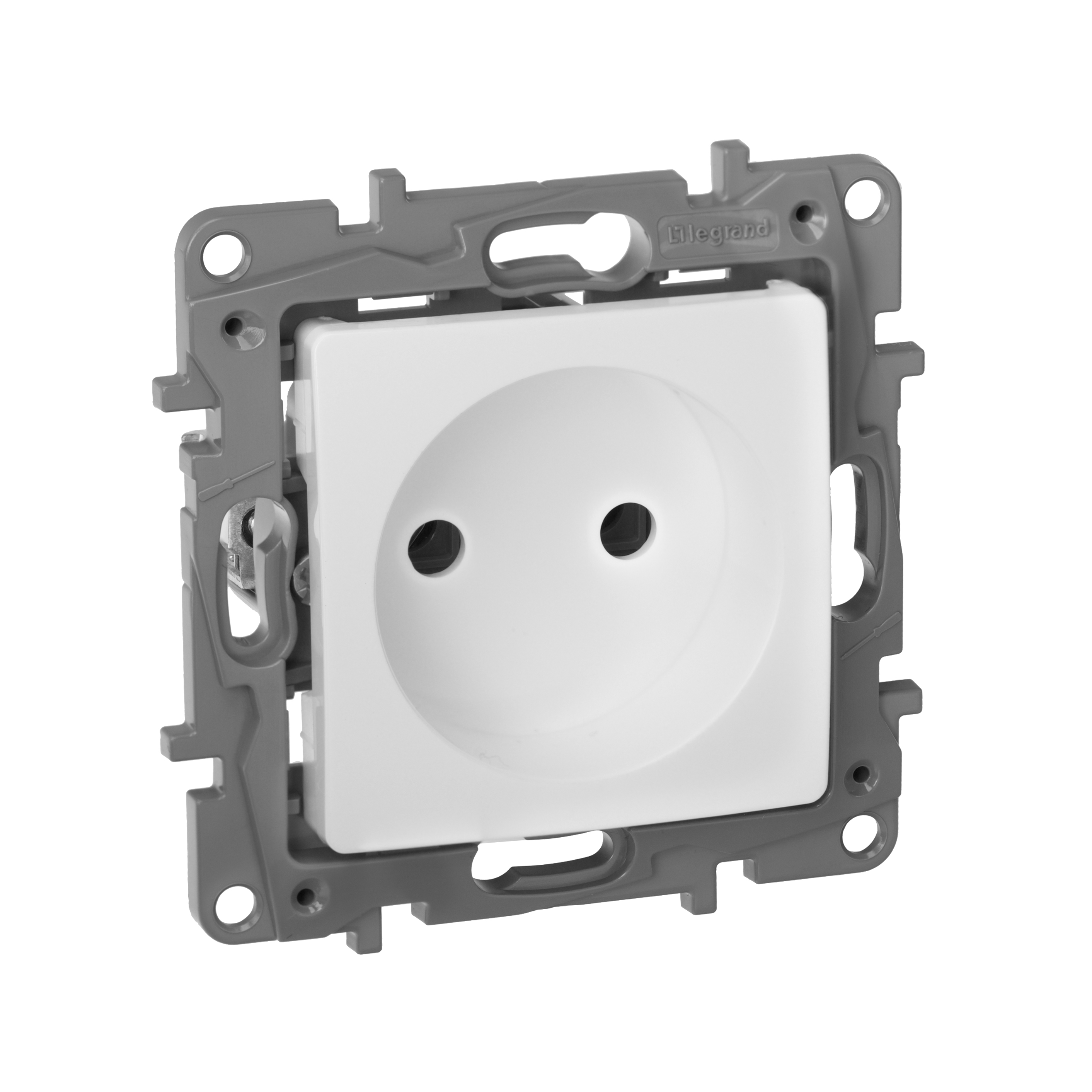Изображение товара Legrand Etika Белый Розетка б/з, винтовые клеммы.