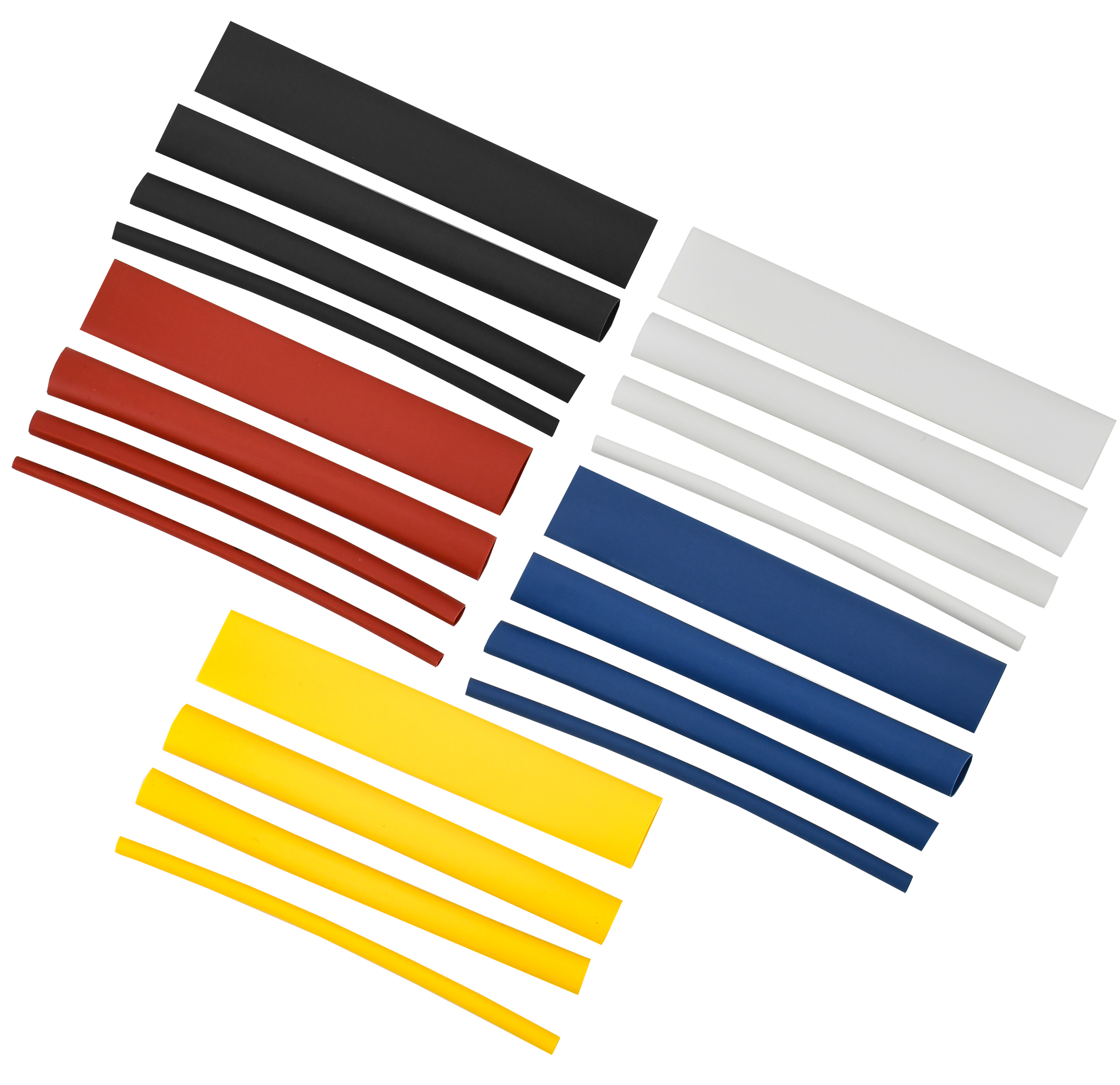 Изображение товара IEK термоусадочная трубка набор 20х8см разноцветная 2:1 1 упак