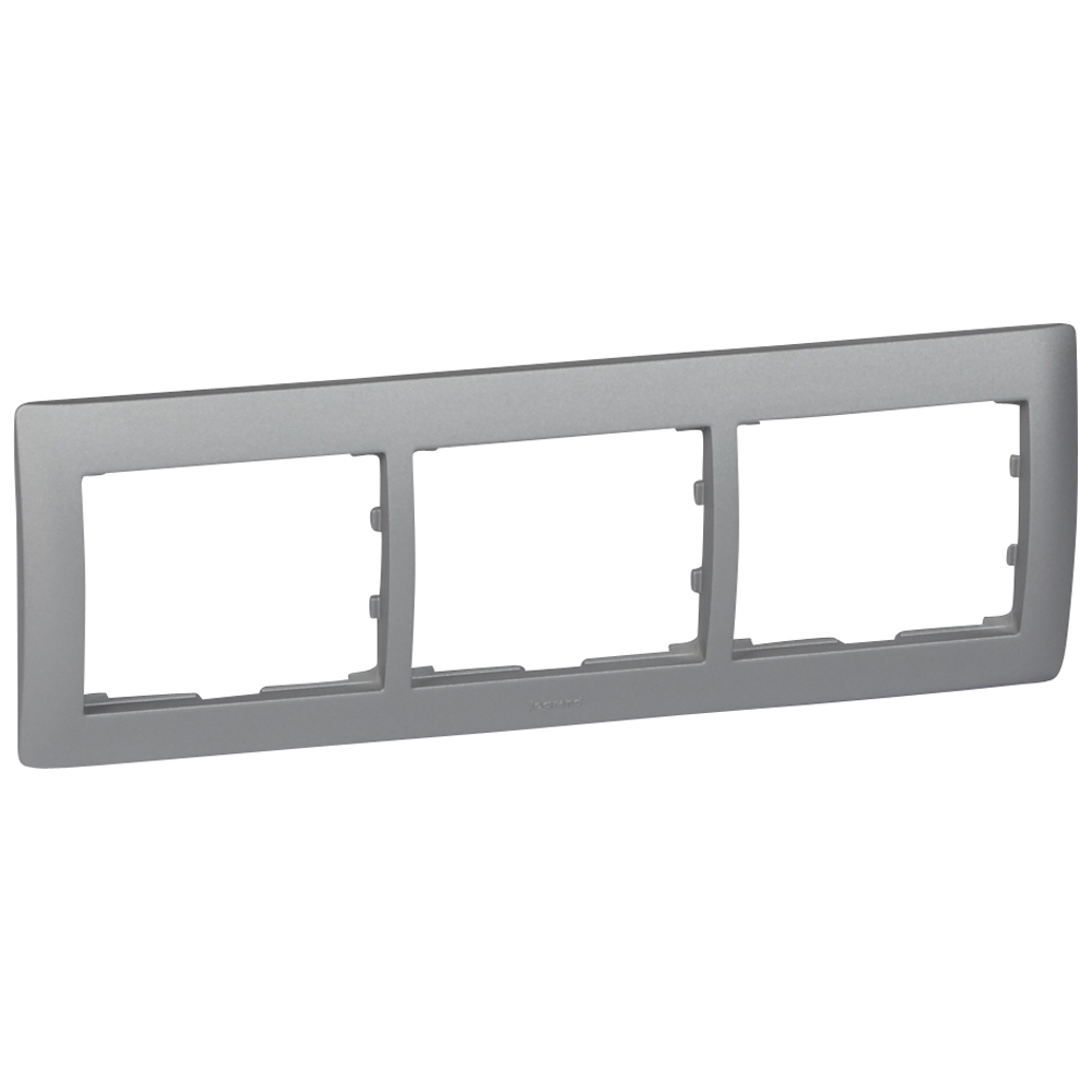 Изображение товара Legrand Galea Life рамка 3-я горизонтальная, серый RAL 7040, 233x83x12 мм