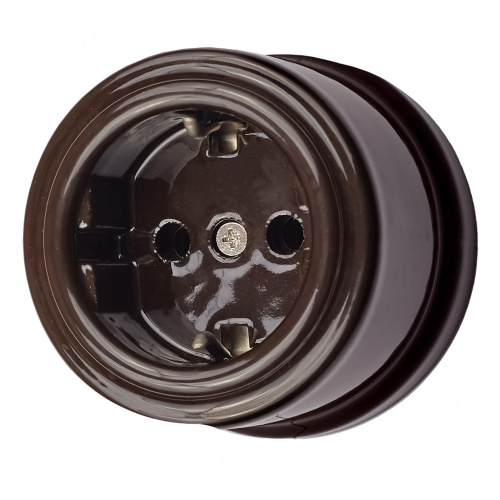 Изображение товара BIRONI Лизетта Керамика Коричневый Розетка с/з