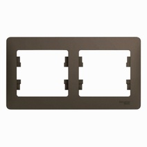 Изображение товара Systeme Electric Glossa Шоколад Рамка 2-ая, горизонтальная