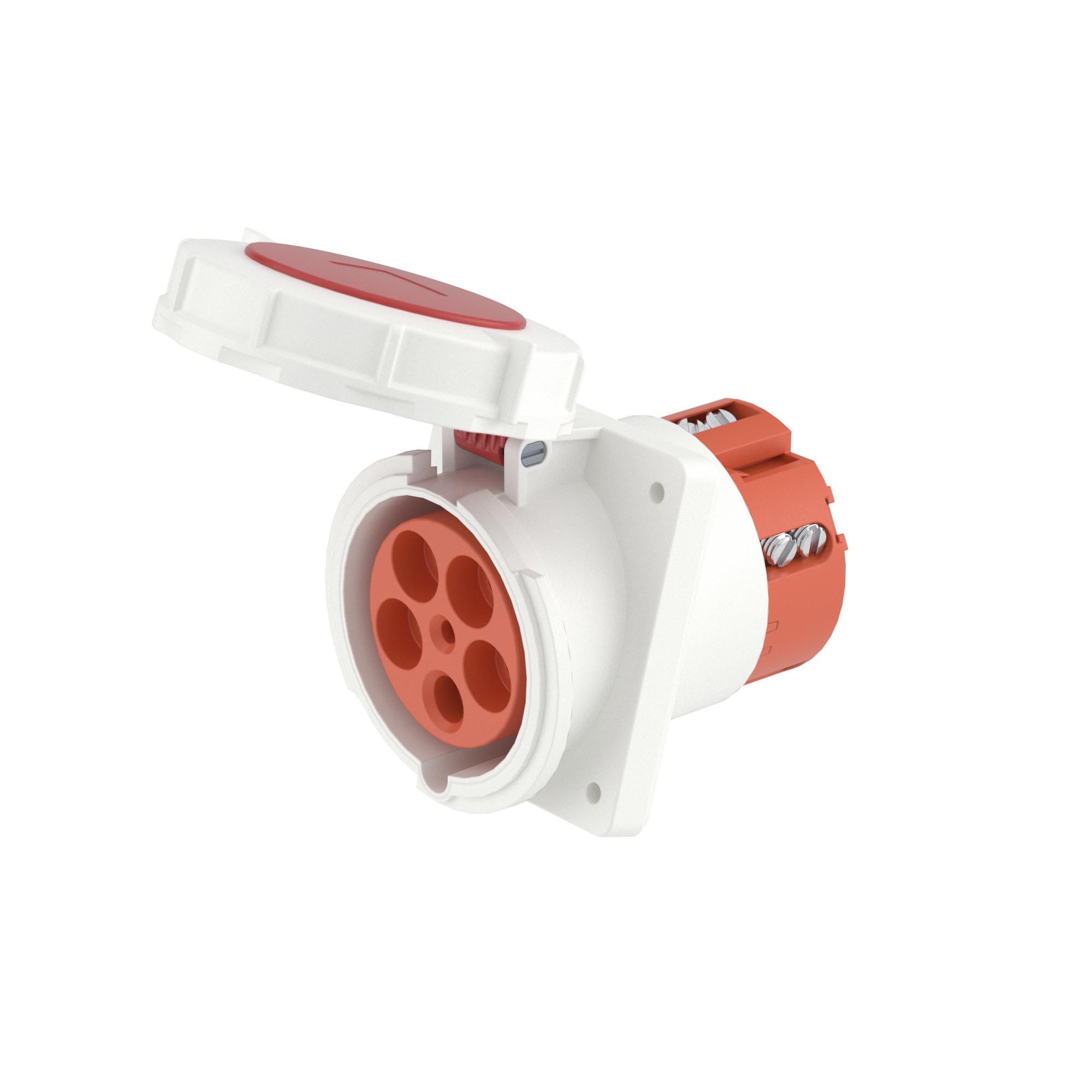 Изображение товара DKC Розетка панельная с наклоном PAS IP67 63A 3P+E+N 400В