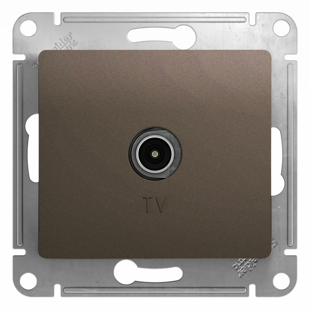 Изображение товара Systeme Electric Glossa Шоколад Розетка TV оконечная 1DB