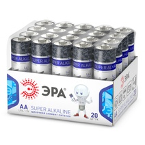 Изображение товара ЭРА Батарейки LR6-20 bulk SUPER Alkaline (20/480/69120)