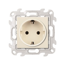 Изображение товара Simon 24 Слоновая кость Розетка 2К+3 Sсhuko без защитных шторок