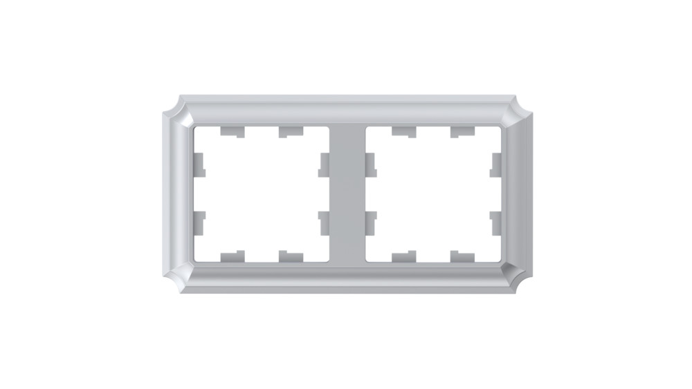 Изображение товара Systeme Electric AtlasDesign Antique Алюминий Рамка 2-ая, универсальная