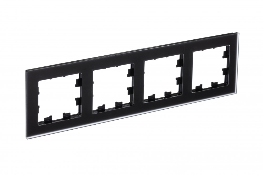 Изображение товара Systeme Electric AtlasDesign Nature Матовое стекло черный Рамка 4-ая