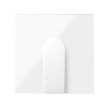 Изображение товара Simon 100 Белый глянец Накладка широкого вывода кабеля