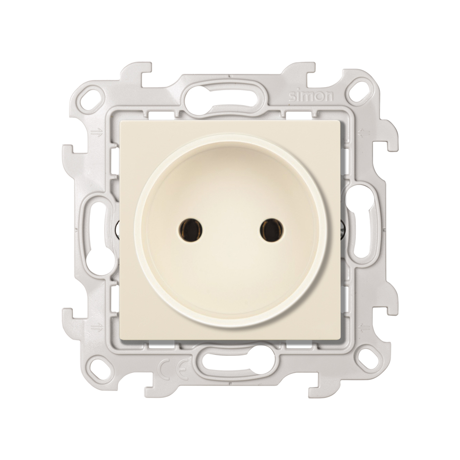 Изображение товара Simon 24 Слоновая кость Розетка 2К без защитных шторок