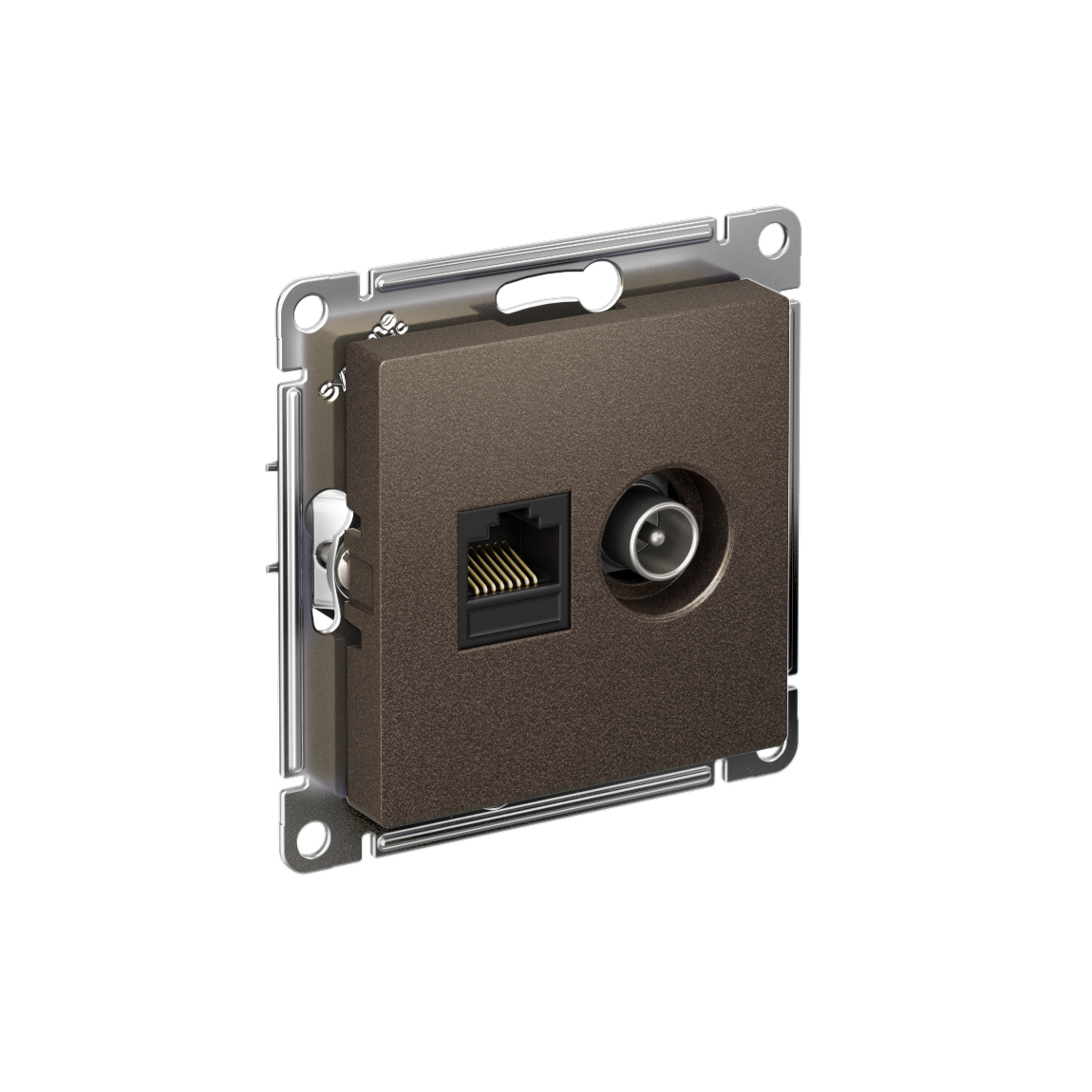 Изображение товара AtlasDesign Мокко: двойной механизм с RJ45 и TV