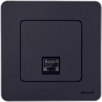 Изображение товара Legrand/Daccord INSPIRIA Антрацит Информационная розетка RJ 45 - категория 6 - UTP.