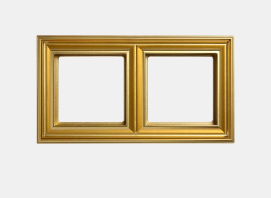 Изображение товара JUNG EcoProfi DECO Рамка 2 места Золото Желтый Термопласт