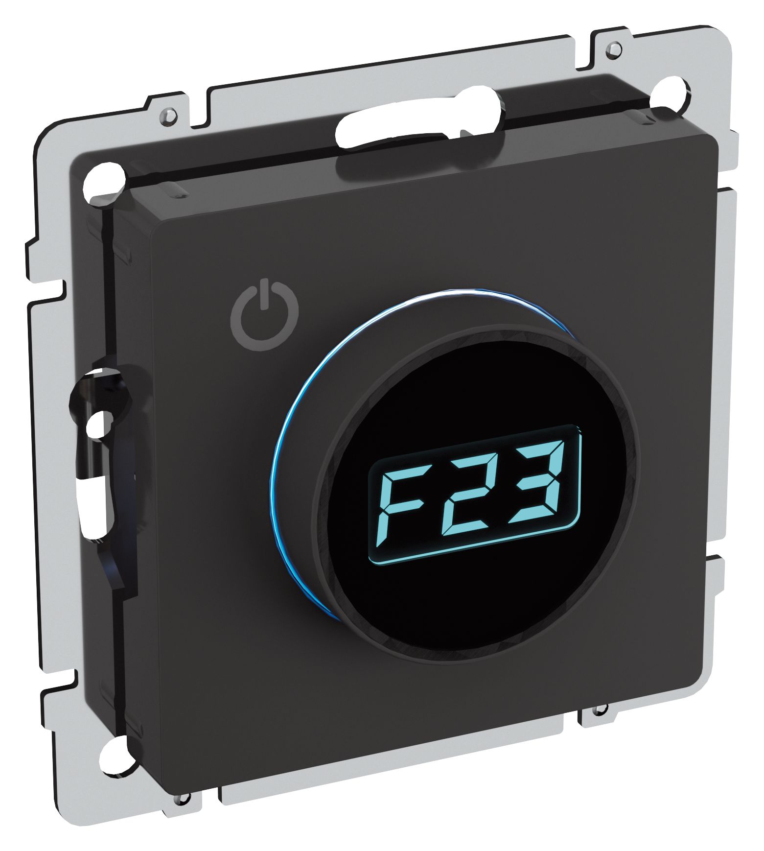 Изображение товара IEK BRITE BASE Черный Термостат электронный с инд. ТС10-1-БрЧ (терморегулятор)