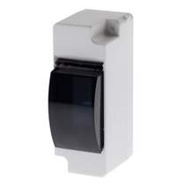 Изображение товара ЭРА Корпус пластиковый навесной SIMPLE КМПн 1/2 IP30 прозрачная крышка белый