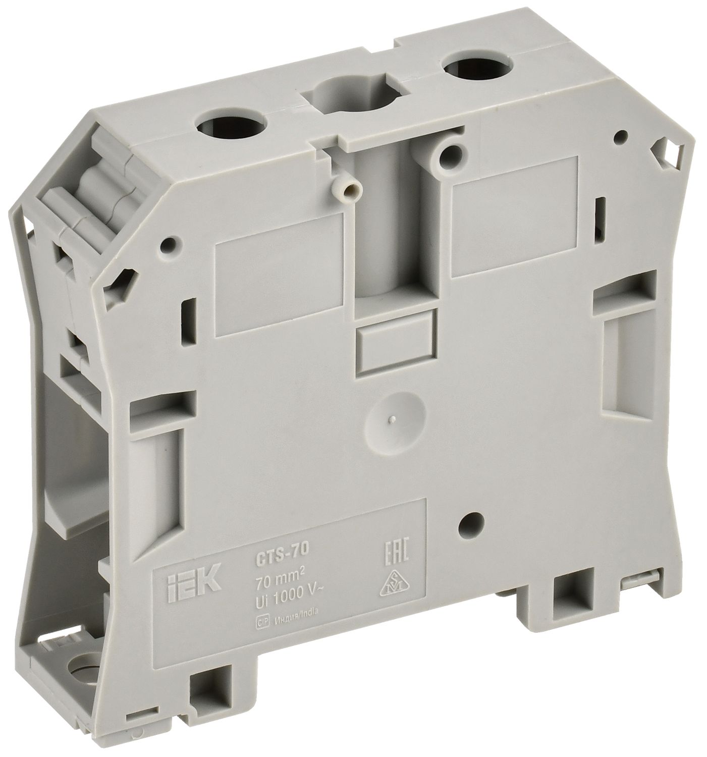 Изображение товара IEK Колодка клеммная CTS с шестигранником 70мм2 серая
