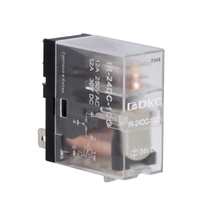 Изображение товара DKC Реле миниатюрное промышленное, 1CO, ком. ток 12А, AgSnO2, напряжение 24V DC, опция: светодиод