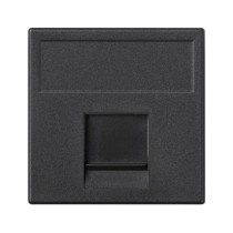 Изображение товара Simon Connect Графит Адаптер со шторкой на 1 RJ45 конектор, AMP(S110,SL110,SLt),Brand-Rex,RIT45х45мм