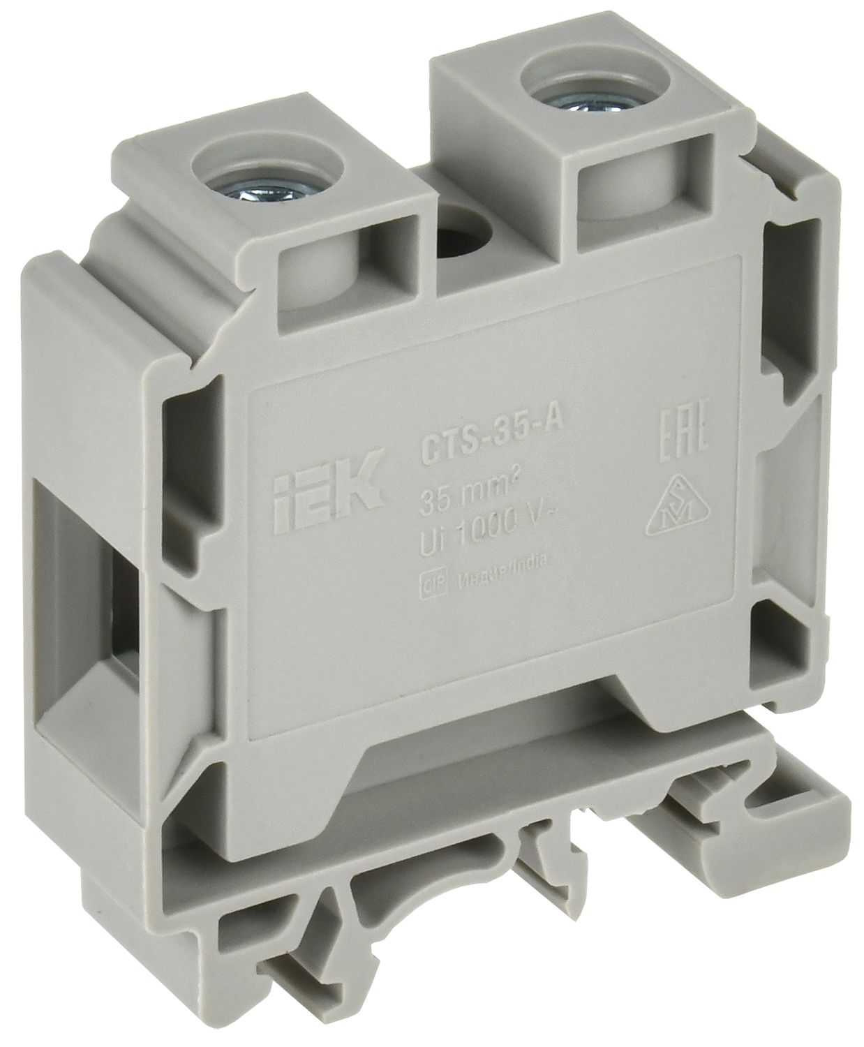 Изображение товара IEK Колодка клеммная CTS с шестигранником 35мм2 серая