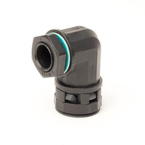 Изображение товара DKC Монтажный комплект муфта 90 грд. труба-коробка DN 17 мм, М20х1,5, полиамид, цвет черный