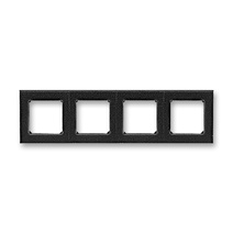 Изображение товара ABB EPJ Levit антрацит / дымчатый чёрный Рамка 4 поста Изображение товара ABB EPJ Levit антрацит / дымчатый чёрный Рамка 4 поста