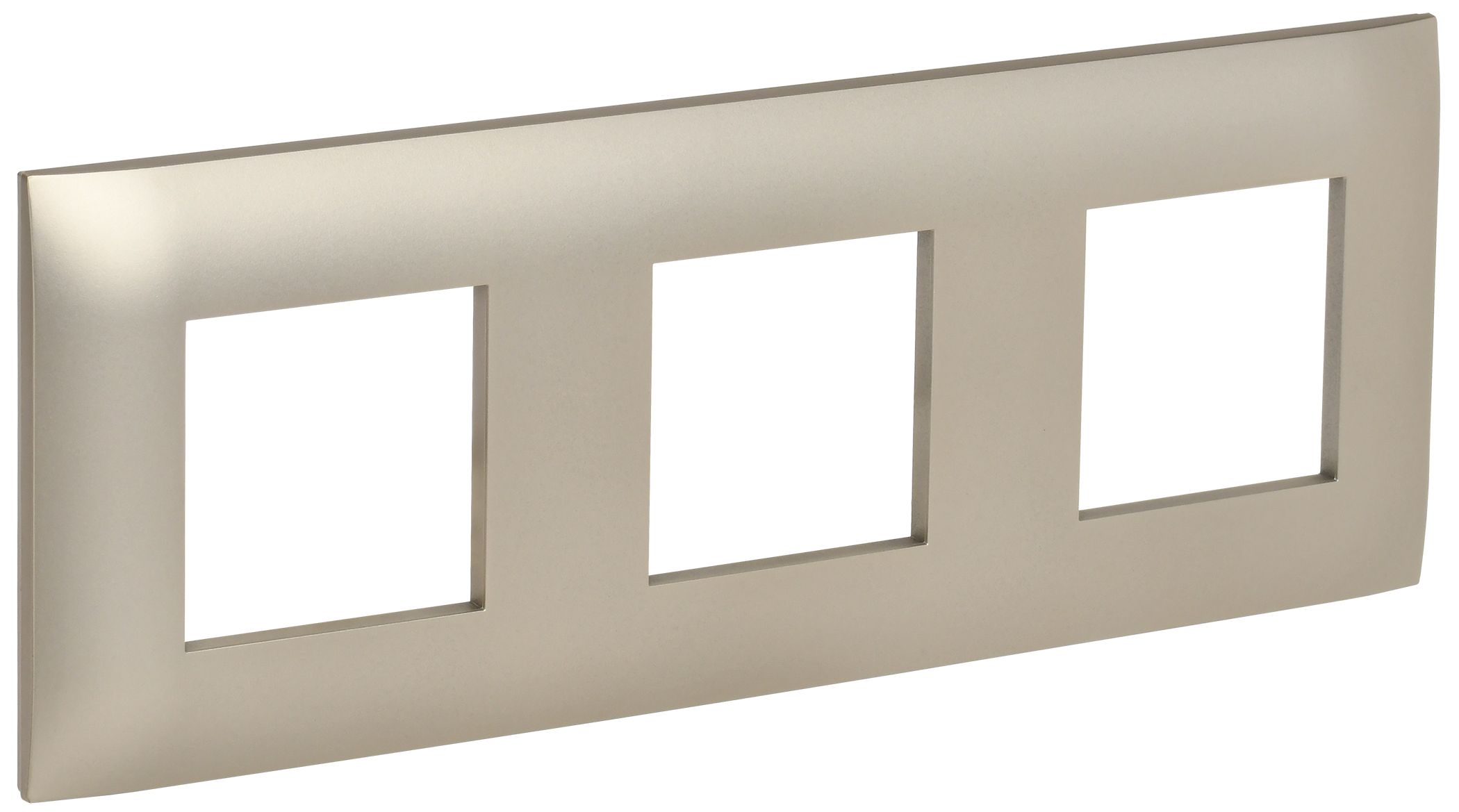 Изображение товара SK-F03Sh IEK SKANDY Шампань Рамка 3-ая - ультратонкая, матовая, клипс Изображение товара SK-F03Sh IEK SKANDY Шампань Рамка 3-ая - ультратонкая, матовая, клипс