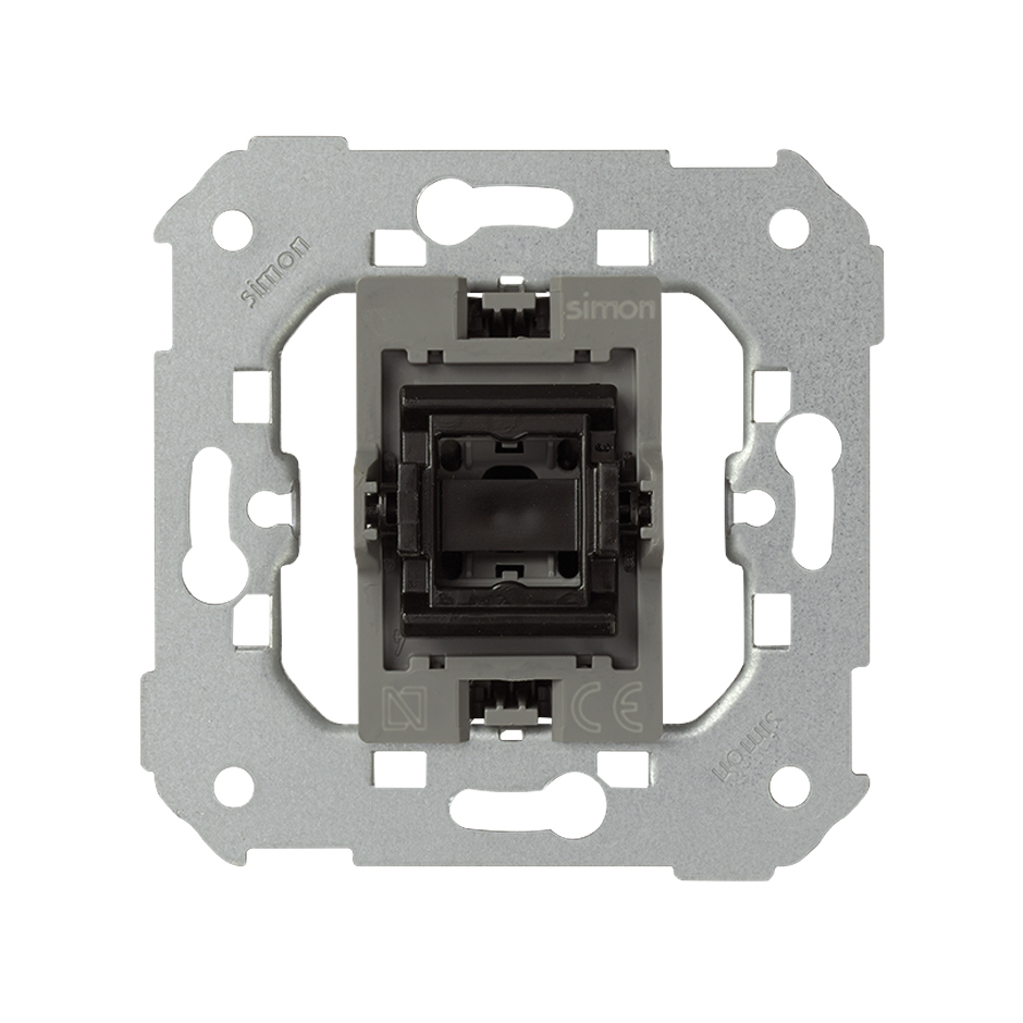 Изображение товара Simon 77 Мех Выключатель кнопочный, экспресс монтаж, 10А 250V