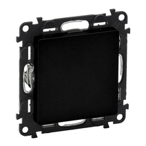 Изображение товара Legrand Valena LIFE Black. Заглушка с суппортом. С лицевой панелью. Антрацит..
