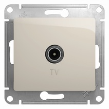 Изображение товара Systeme Electric Glossa Молочный Розетка TV коннектор
