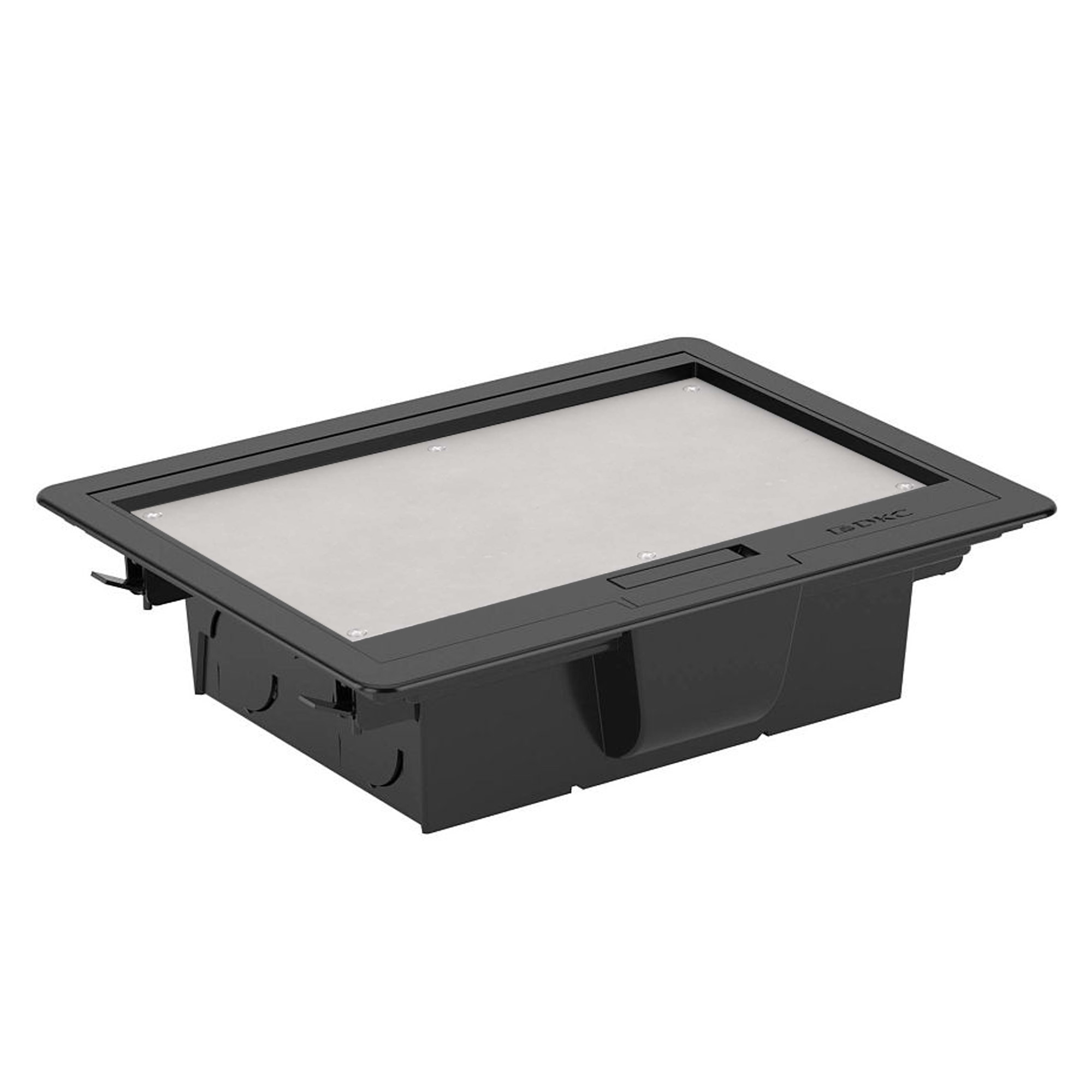 Изображение товара DKC Лючок напольный 12 мод, черный RAL 9005