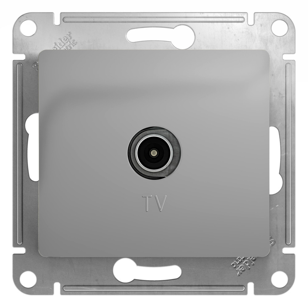Изображение товара Systeme Electric Glossa Алюминий Розетка TV коннектор