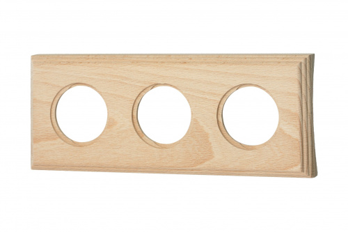 Изображение товара Рамка Bironi Лизетта Бук Натурэль 3-ая на бревно 200мм