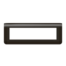 Изображение товара Legrand Mosaiс Рамка - Программа Mosaic - 8 модулей - матовая черная.