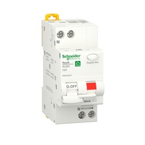 Изображение товара Schneider Electric RESI9 Автоматический выключатель дифференциального тока (ДИФ) 1P+N С 20А 6000A 30мА тип AС