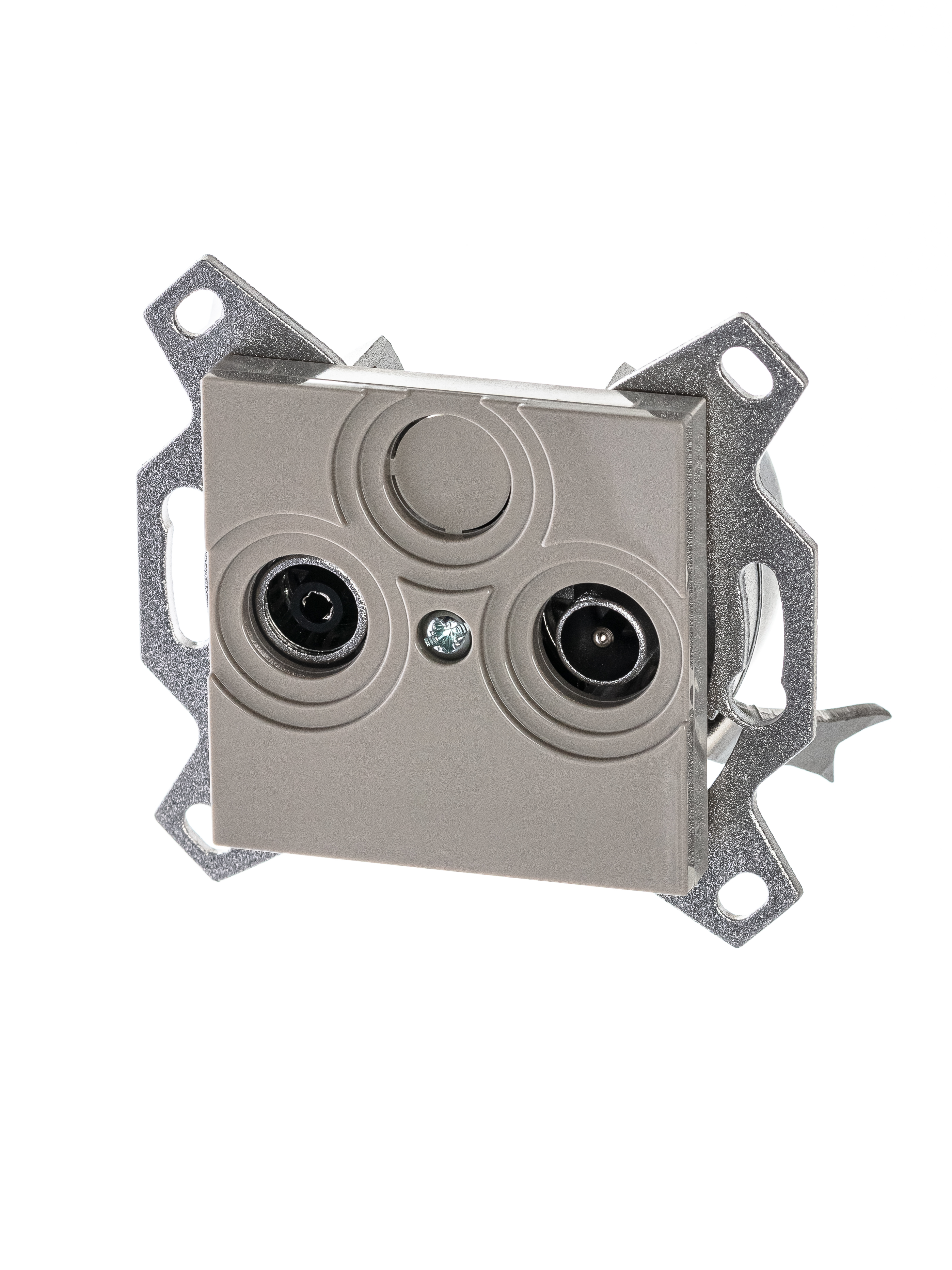 Изображение товара ABB EPJ Levit кофе макиато / белый Розетка TV-R, оконечная, кофе макиато