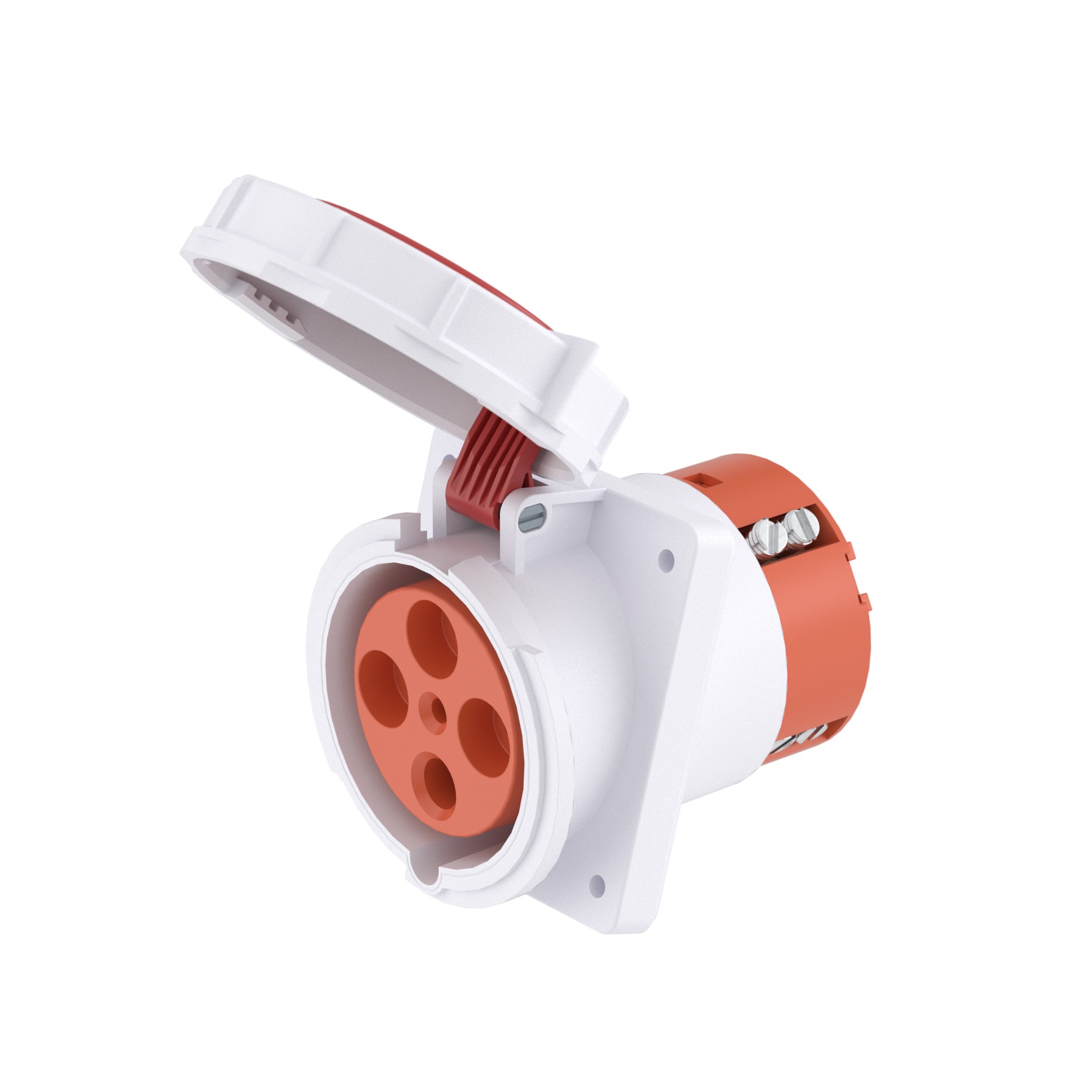 Изображение товара DKC розетка панельная с наклоном PAS IP67, 63A, 400В