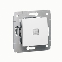 Изображение товара Legrand Cariva Бел Переключатель 1-клавишный с подсветкой.