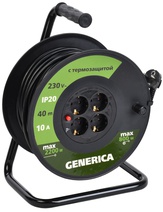 Изображение товара IEK GENERICA Катушка УК40 с т/з 4 места 2P+PE/40м 3х1,0мм2