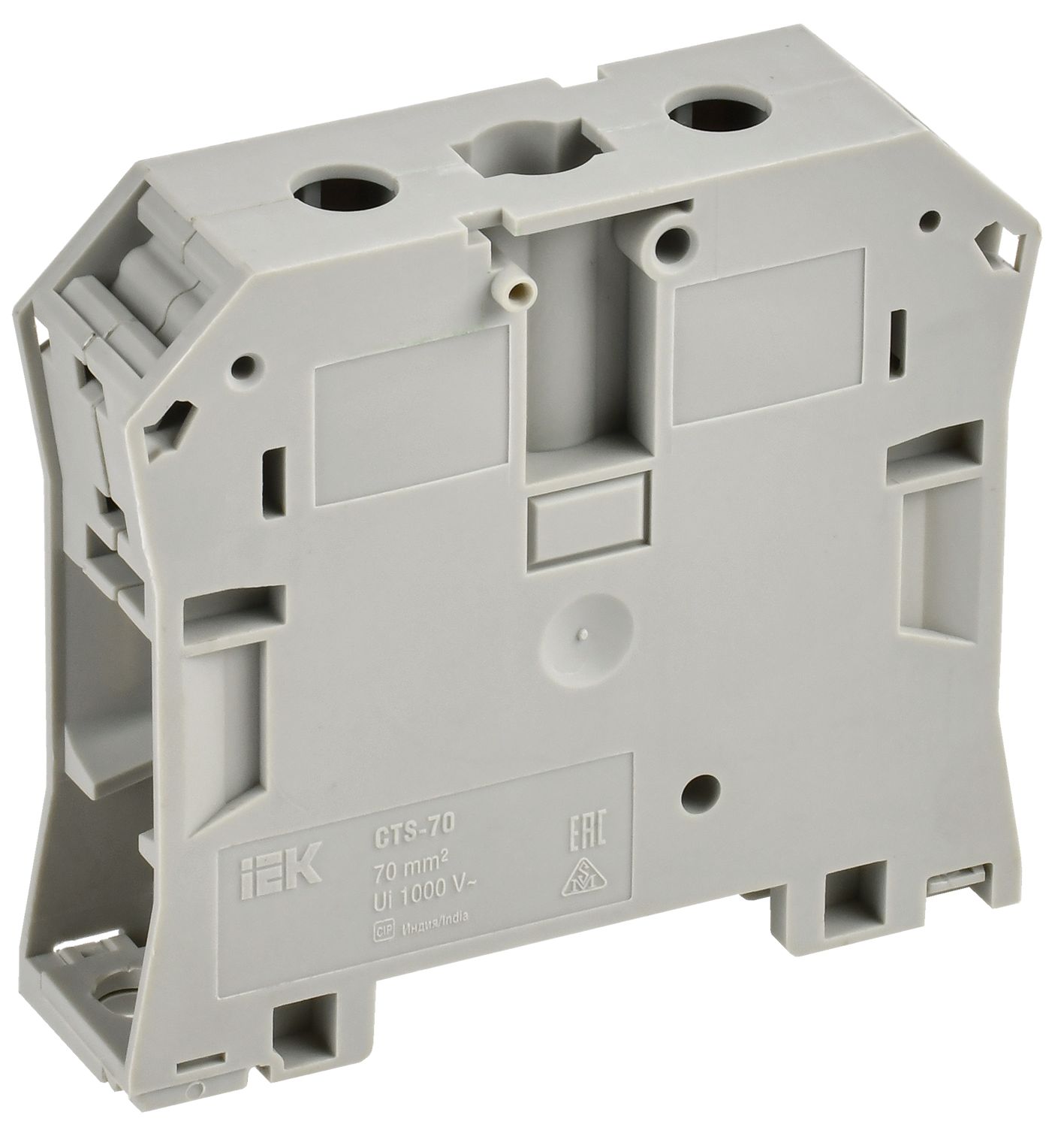 Изображение товара IEK CTS клеммная колодка 70 мм2 серая винтовой зажим