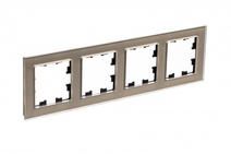 Изображение товара Systeme Electric AtlasDesign Nature Стекло шампань Рамка 4-ая