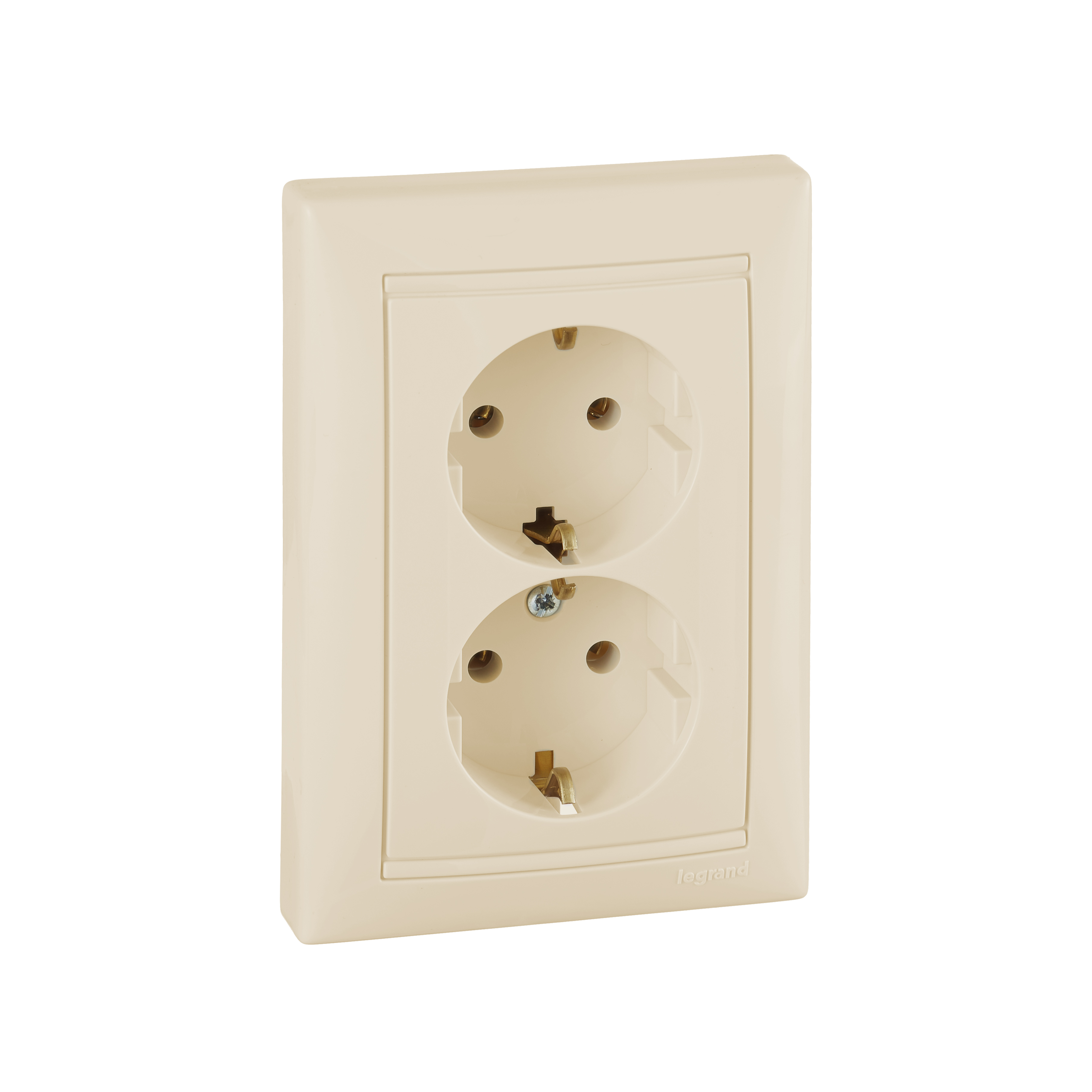 Изображение товара Legrand Valena Розетка двойная с заземлением, 16 А, слоновая кость