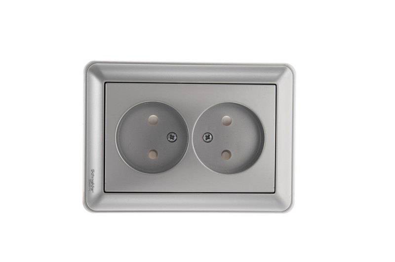 Изображение товара Rозетка Wessen 59, матовый хром, 2-постовая, сборка