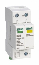 Изображение товара Dekraft Ограничитель перенапряжений 1P+N 20кА класс D 275В